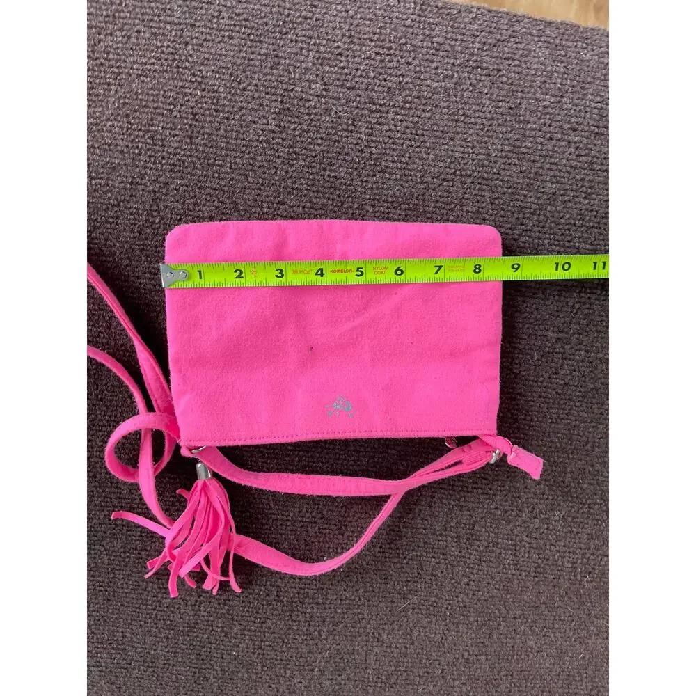 Lot of 2 Justice Purses Pink with Straps and White Blue Cheetah Print